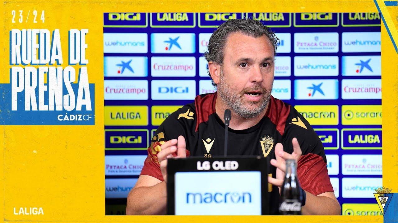 Rueda de prensa de Sergio González en la previa del Atleti - Cádiz ...
