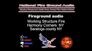 Fire Ground Audio of a working Fire Harmony Comers Fire