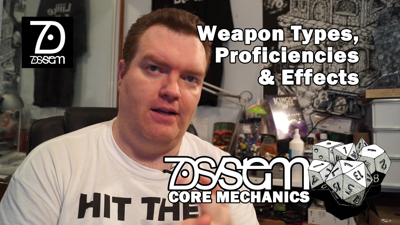7DSystem: Weapon types, Weapon Proficiencies and Weapon Effects for this tabletop roleplaying game