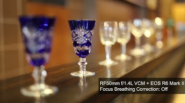 RF50mm f/1.4L VCM - Focus breathing control built into the optics