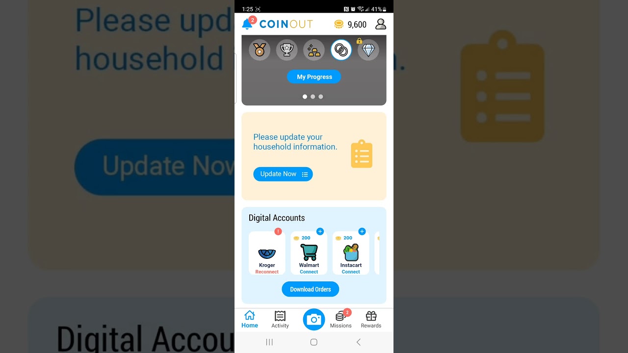 Download CoinOut and Earn Money from Receipts 