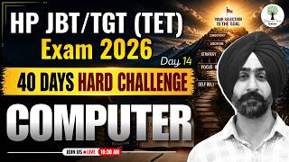 HP JBT/TGT (TET) Exam | 40 Days Challenge Series | Computer | Jaskaran Sir | Success Tree Himachal