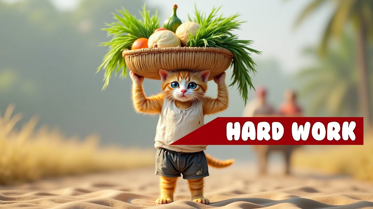 Kitty Kathy the Farmer Cat 🌽 | Hilarious Day on the Vegetable Farm! 