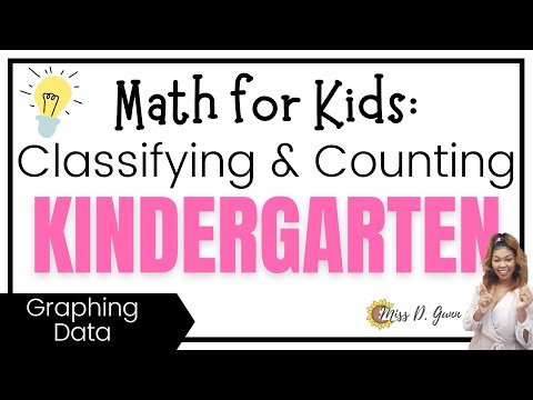 Math Graphing Data: Counting and Classifying Objects | Kindergarten and First Grade Math MD.4 MD.3