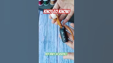 🔑 Key Knot So Useful / The key knot method is very practical. 🪢 #diy #knot #rope #knot2know