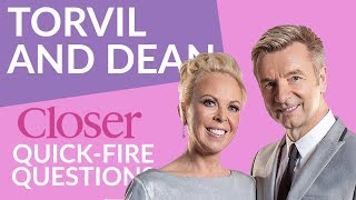 Celebrity Torvill And Dean Quick-Fire Confessions | Dancing On Ice 2018 | Closer Online Wealth