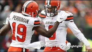 Breshad Perriman 2018 Cleveland Browns Highlights   HD