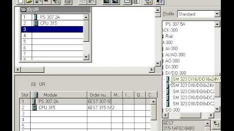 14. MY FIRST PROJECT - Step7 Manager S7-300