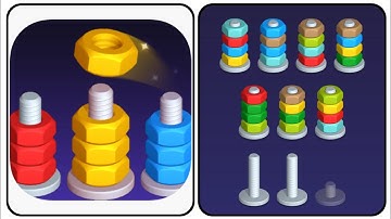 Nut Sort-Color Puzzle Game Level 17 Walkthrough