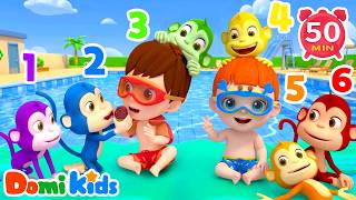 ten playful little monkeys easy number counting melody nursery