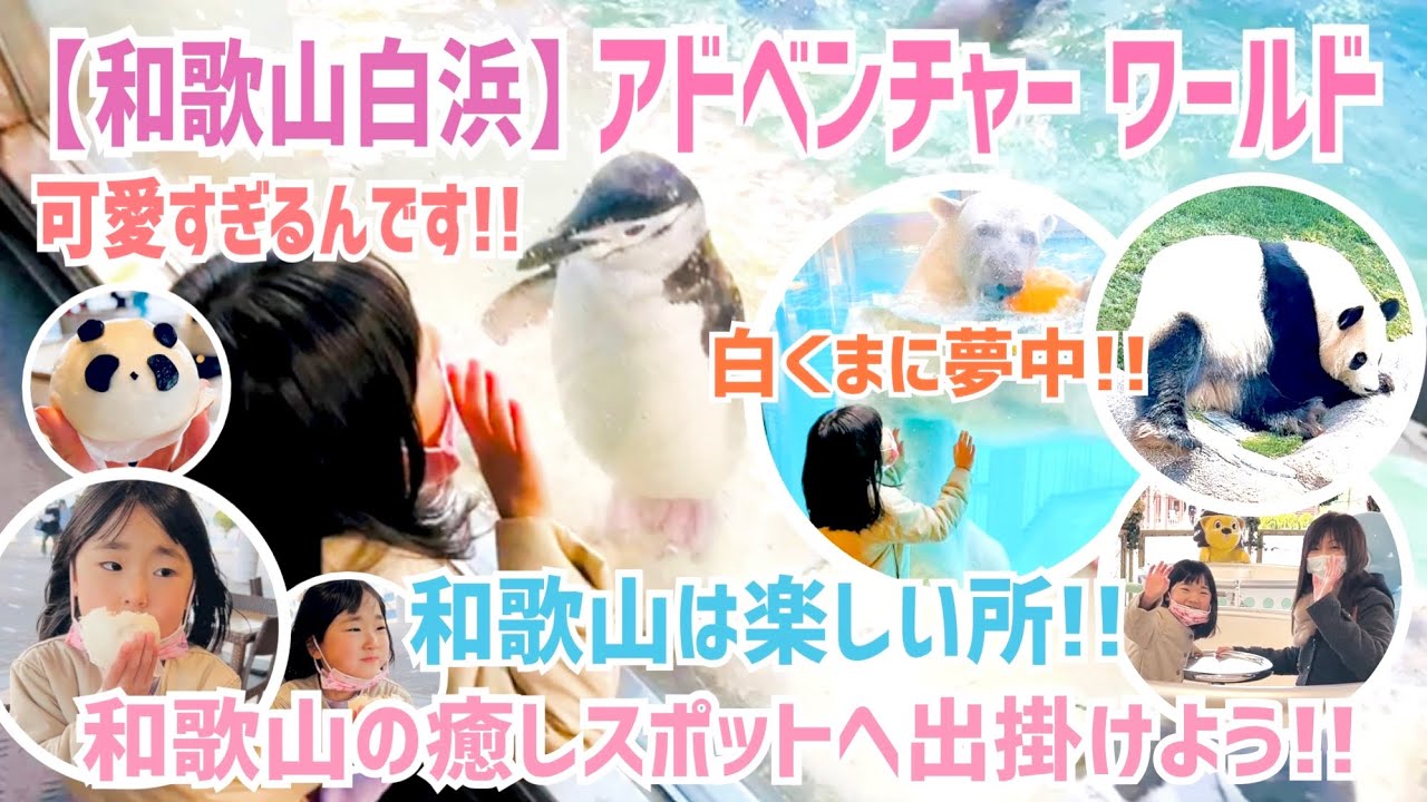 🐧【Wakayama Shirahama】(Part 1) Off to Adventure World!! A