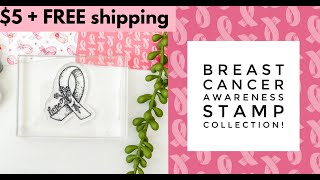 ADORNit STAMPit Tuesday- Breast cancer awareness stamps featuring Dianna Marcum