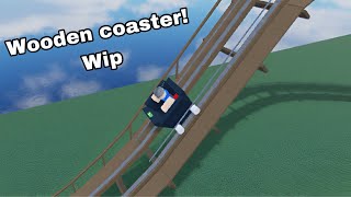Wooden coaster in obby creator