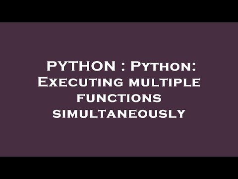 PYTHON : Python: