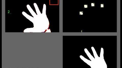 Hand detection/Fingers tracking virtual slider with Processing and Blobscanner
