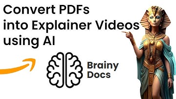 Convert PDFs into Videos Using AI - Brainy Docs