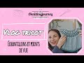 Vlog tricot  chantillons et je partage certains points de vue a faisait longtemps 