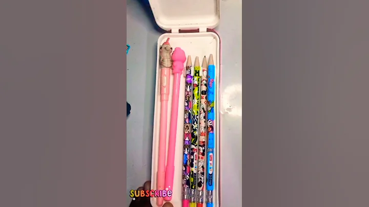 Filling My pencilcase ☺️with cute stationary ✨️ 🌸 #asmr #cute #stationarybox #asmrsound #stationery