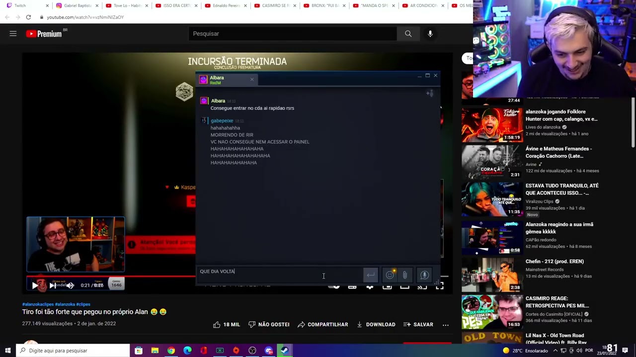 Albara e Gabe se farpando kkkkkkkkkkkkk