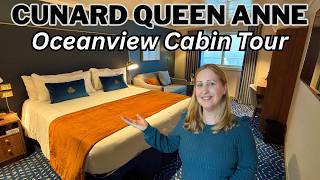 Cunard Queen Anne Oceanview Full Cabin Tour