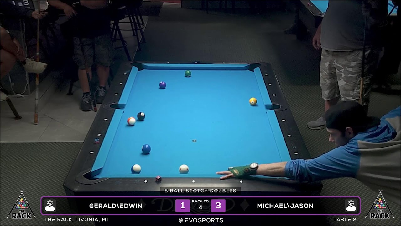 Image of video the GERALD\EDWIN vs MICHAEL\JASON - THE RACK - TABLE 2 | EvoSports 17