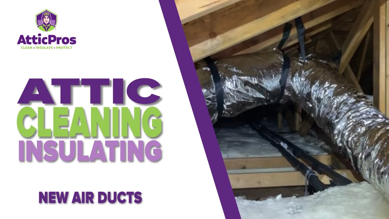 Attic Cleaning, Insulation Replacement & New Air Ducts