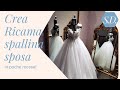 CREA CUCI SPALLINA SPOSA RICAMATA IN POCHE MOSSE