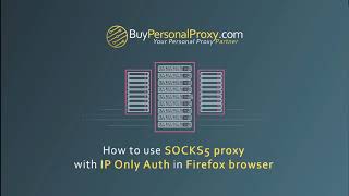 How to use SOCKS5 proxy with IP Only Auth in Firefox browser