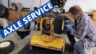 This should be done to every Snow Blower (Axle service) Saves time and money down the road.