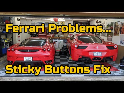 Project Ferrari F430 Interior Repairs – Fixing Sticky Buttons with Alcohol & Spray Paint?!