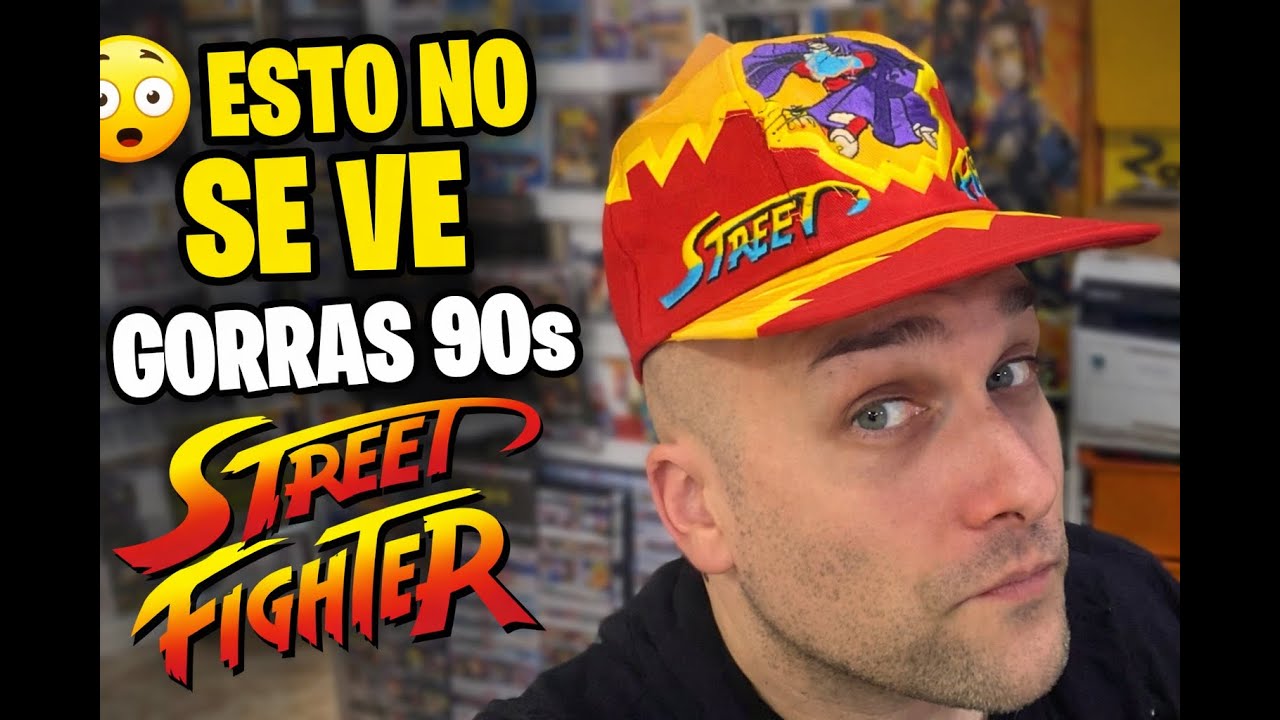 Esto NO se ve: gorras Street Fighter originales de los años 90 (nuevas)