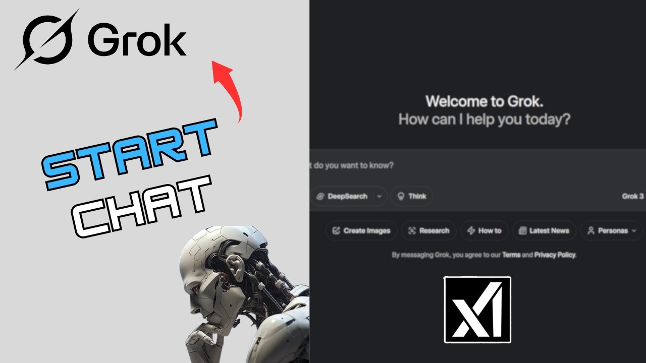How to Start Chat with Grok AI 2025? - YouTube