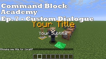 👉 Minecraft Custom Dialogue Tutorial | Title, Tellraw, Hover, & Click Events (Java 1.21)