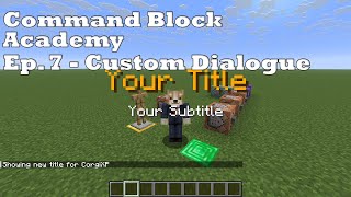 👉 Minecraft Custom Dialogue Tutorial | Title, Tellraw, Hover, & Click Events (Java 1.21)