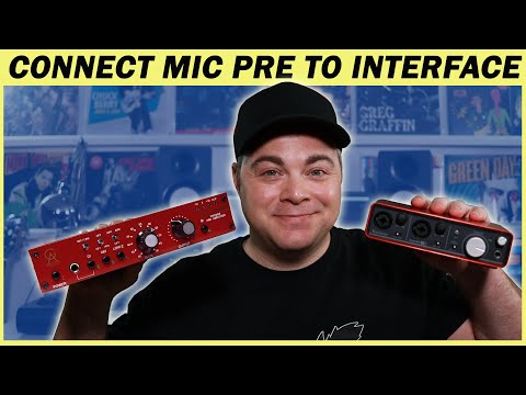 How to Connect an External Mic Preamp to an Audio Interface