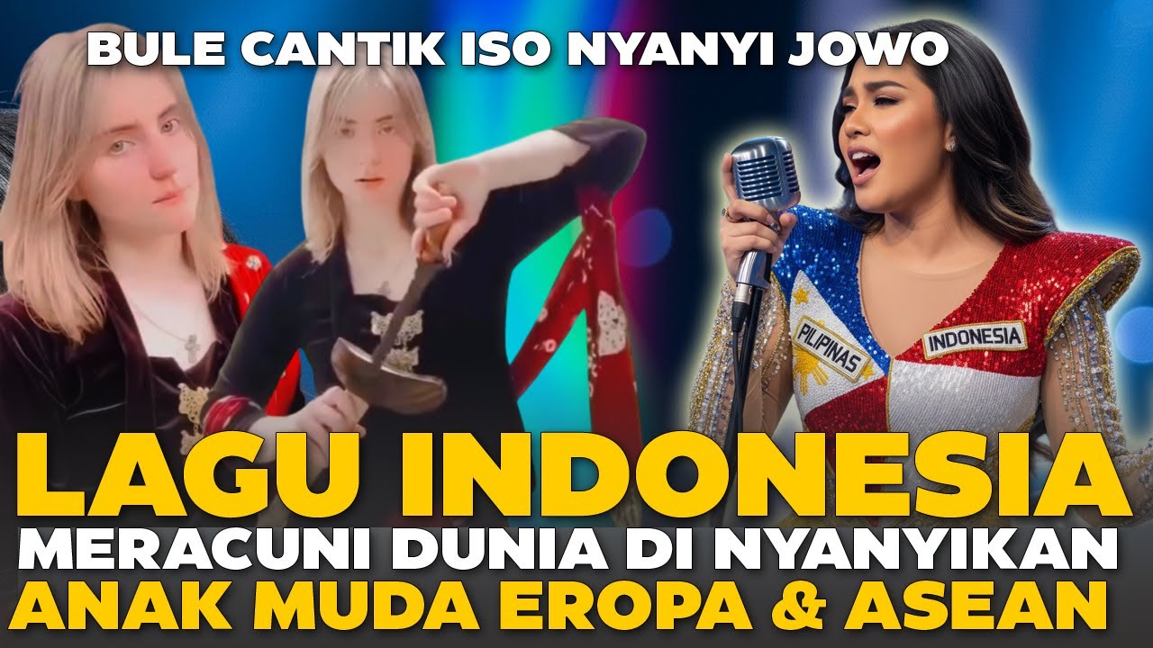Lagu Indonesia MERACUNI Anak Muda Eropa \u0026 ASEAN — Bule Cantik Nyanyi Jawa 