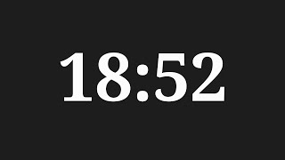 18 Minutes 52 Seconds Countdown Timer