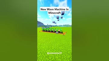 How to make New Wave Machine in #minecraft #shorts #venomstarlive #gaming