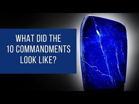 Lapis Lazuli 10 Commandments
