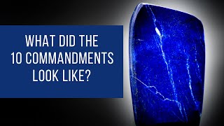 What Did The 10 Commandments Look Like 10 Commandments Written On Sapphire Stone