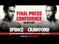 Errol Spence Jr vs. Terence Crawford: Press Conference | #SpenceCrawford is SATURDAY on SHOWTIME PPV