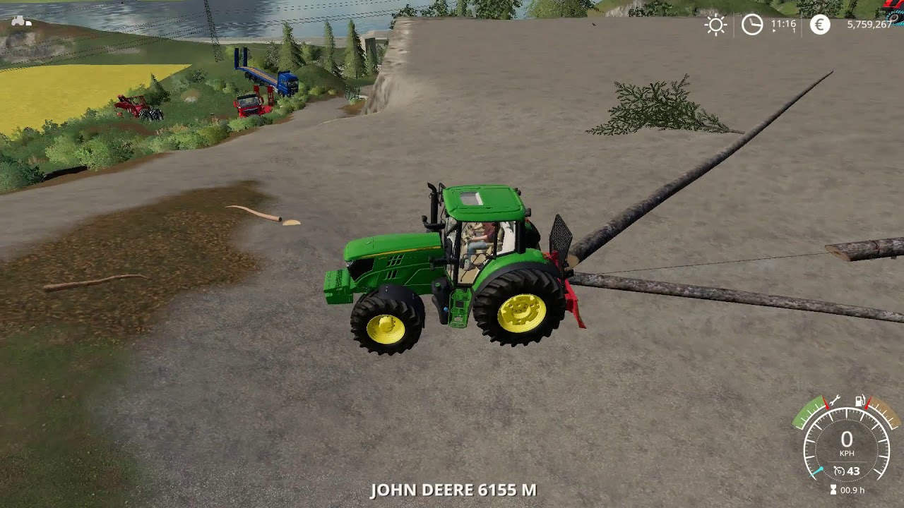 Farming Simulator 19. How to use the Tajfun winch. YouTube