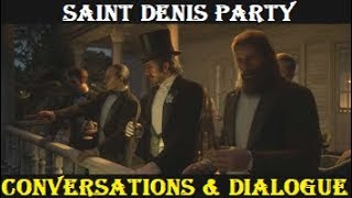 RDR2: Saint Denis Party. All Hidden Dialogue (All Cutscenes) The Gilded Cage