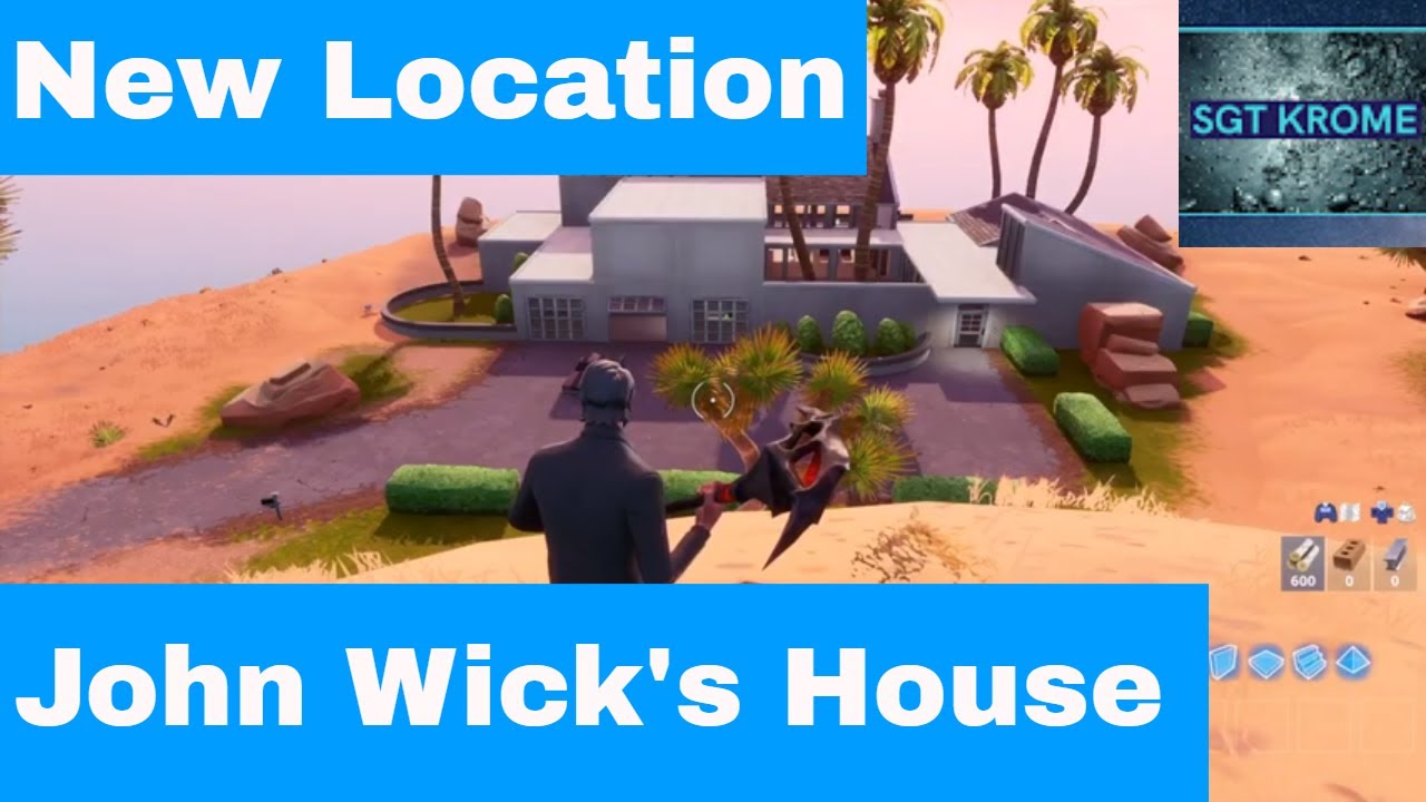 John Wick's House in Fortnite! New Fortnite Season 9 Location YouTube