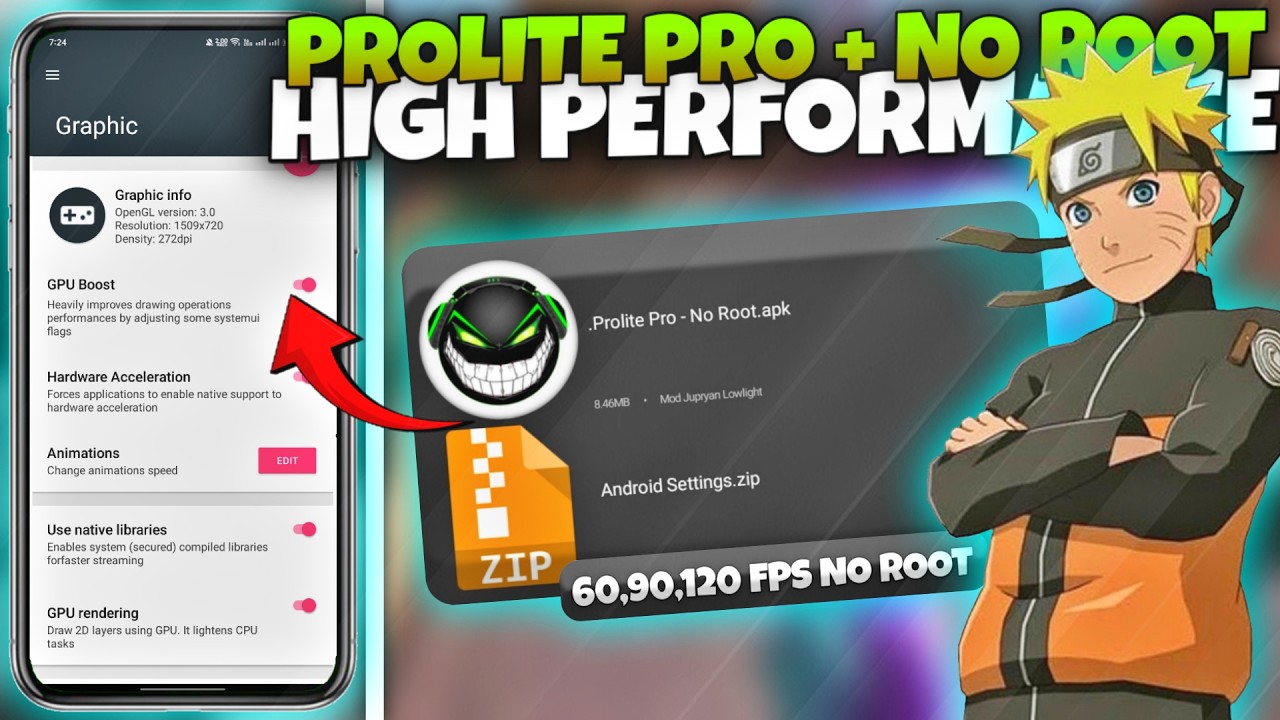 Prolite Pro без рута | Повышение производительности в играх на 60–120 FPS до 2026 года