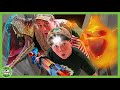 Dinosaur ghosts in a haunted cabin  trex ranch dinosaurs for kids