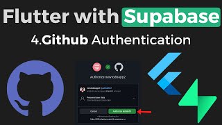 4. Github Authentication | Flutter Supabase Github Authentication | Supabase Flutter Github Auth