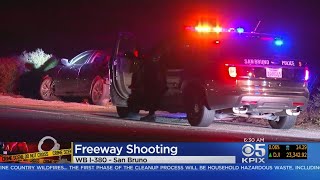 Driver Hospitalized In Freeway Shooting On I-380 In San Bruno