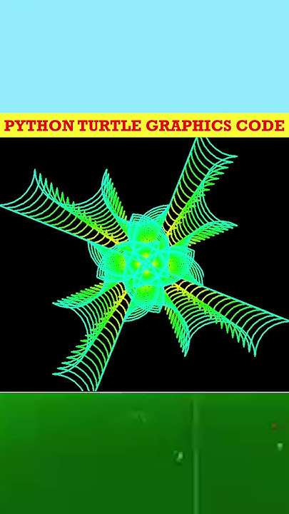 Python Turtle Graphics Code: Amazing Outstanding Pattern. - YouTube image.