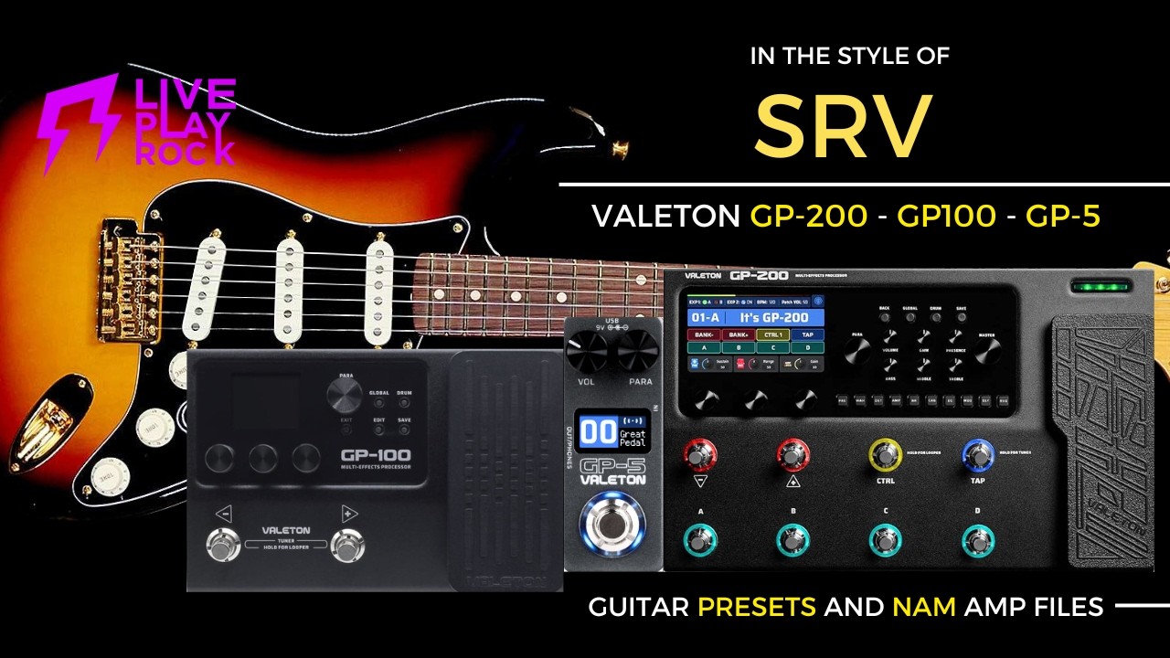 V-Stack Valve Stack Simulator ギターエフェクター SRV Stevie Ray Vaughan style Valeton GP-5 Liveplayrock presets and NAM